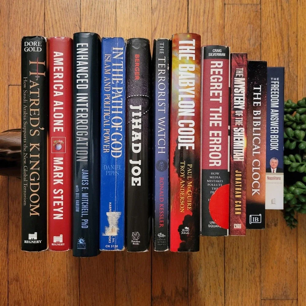 11 Book Lot Politics‎ Religion Counter Terrorism History Non Fiction USA Mystery